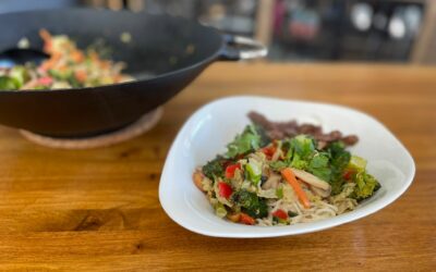 Receta. Wok de verduras con ternera